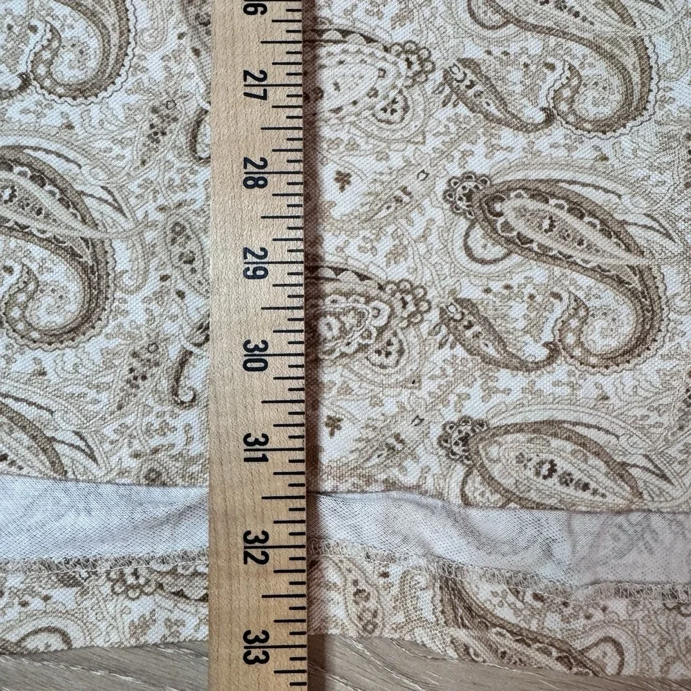 Vintage Polo Golf Ralph Lauren Shirt Mens Medium Beige Paisley Y2K 90s